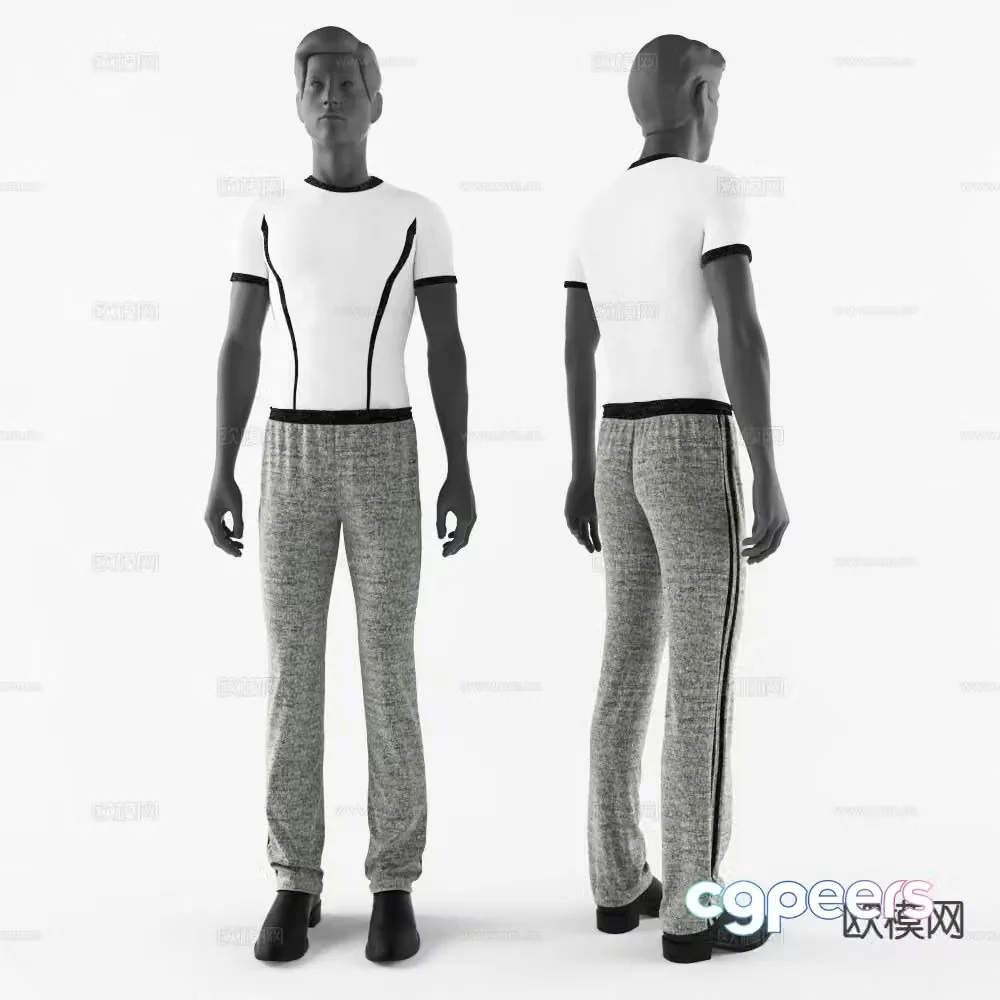 Character model clothing model 3d model