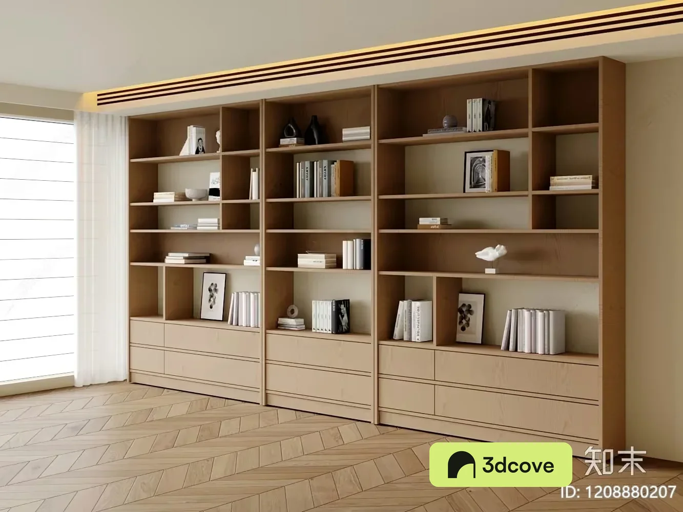 Modern Wooden Bookcase