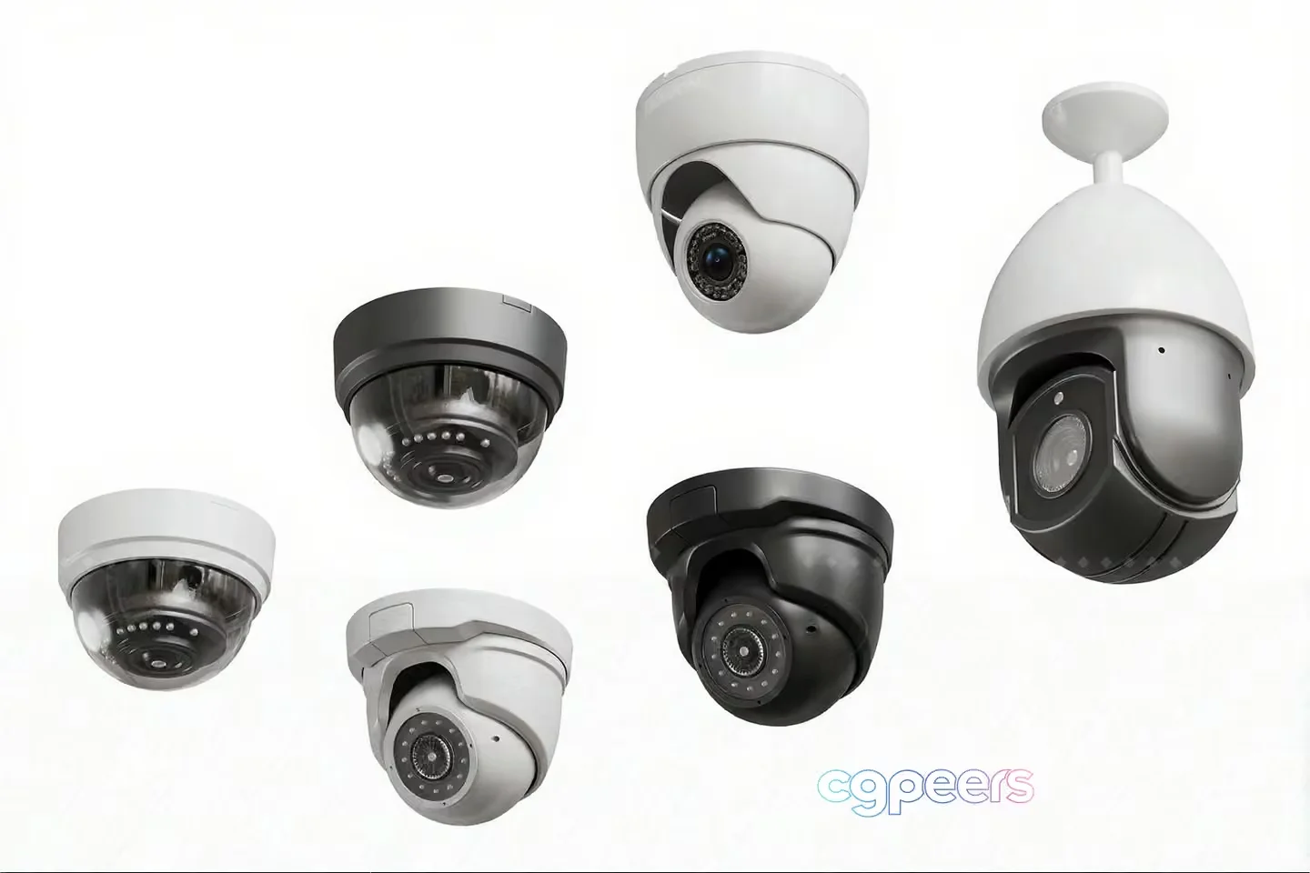 Security Cameras 3D Model – 18414 – VRAY Render