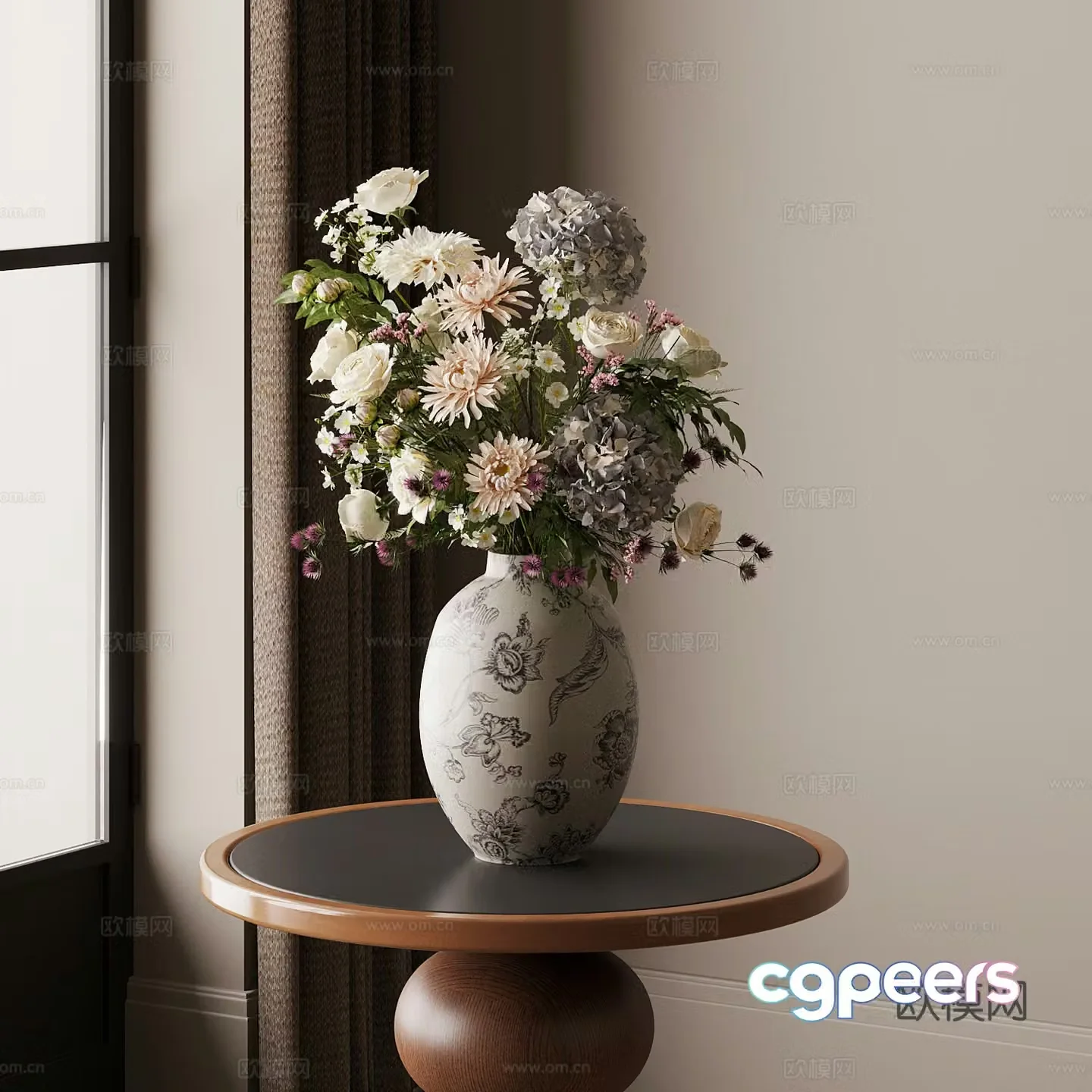 French medieval vase 3d model