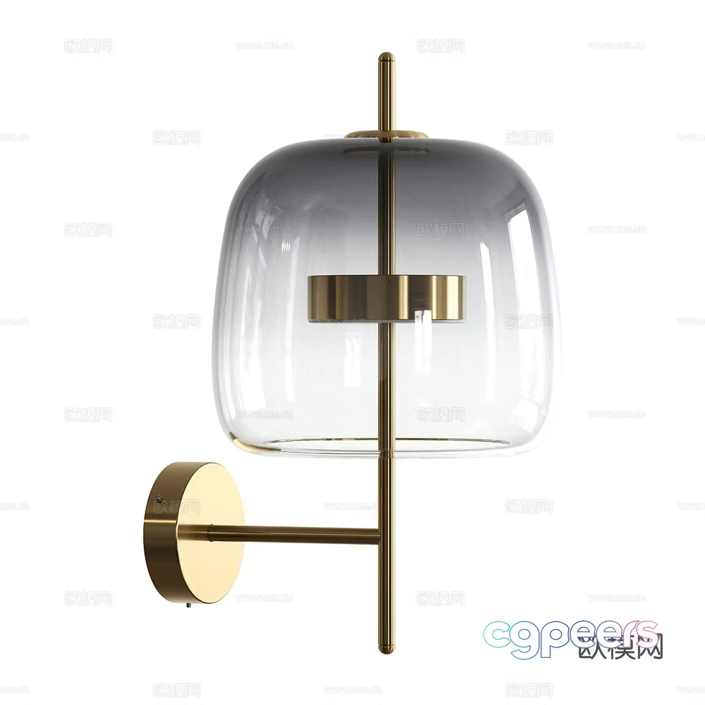Light luxury wall lamp 3D model