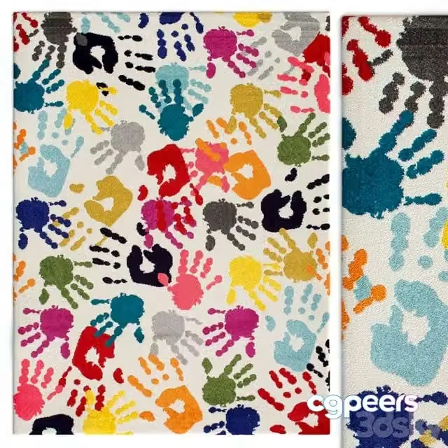 3ds Max Free – Carpet nuLOOM Pinkie Handprint Rug