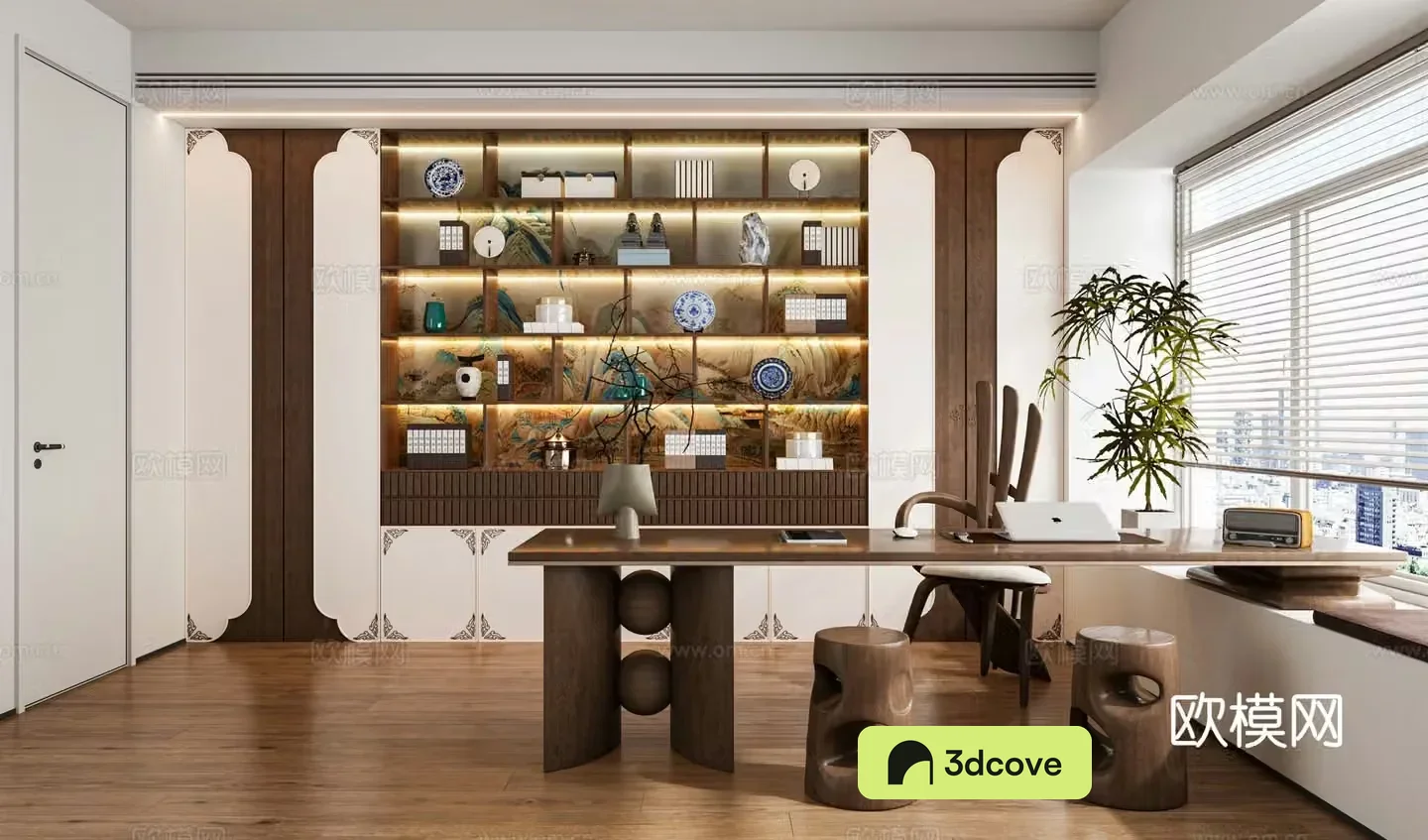 New Chinese style study room