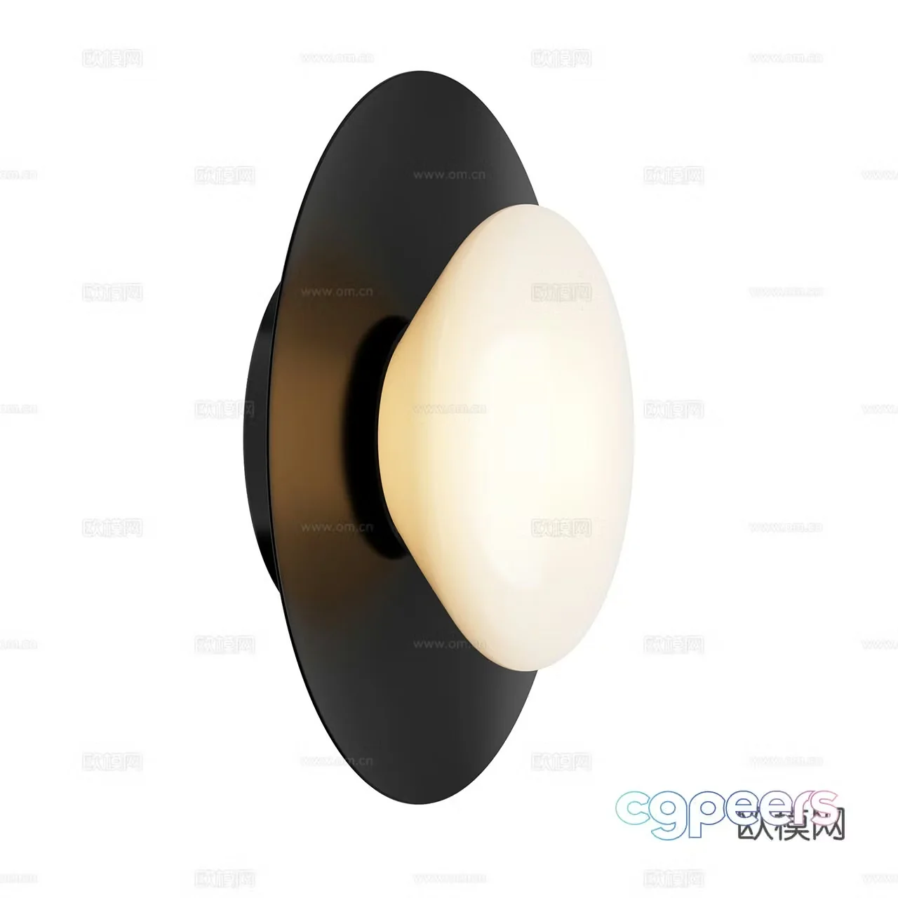 Roll & Hill Modern Wall Light Minimalist Wall Light Round Wall Light 3D Model