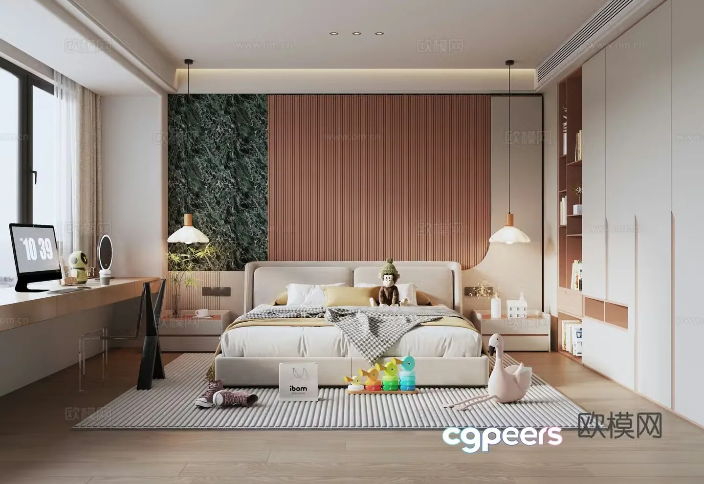Modern children’s room children’s room 3d model