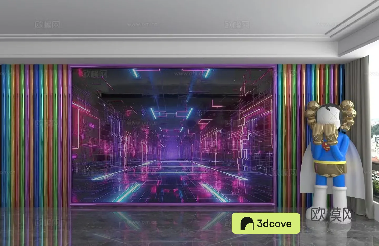 Modern background wall