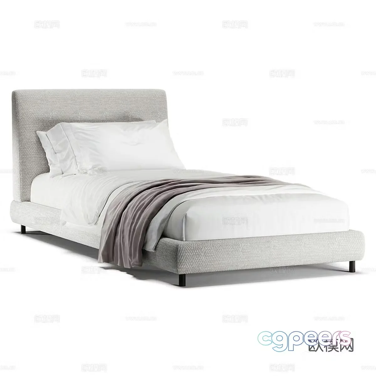 Single bed 3d model