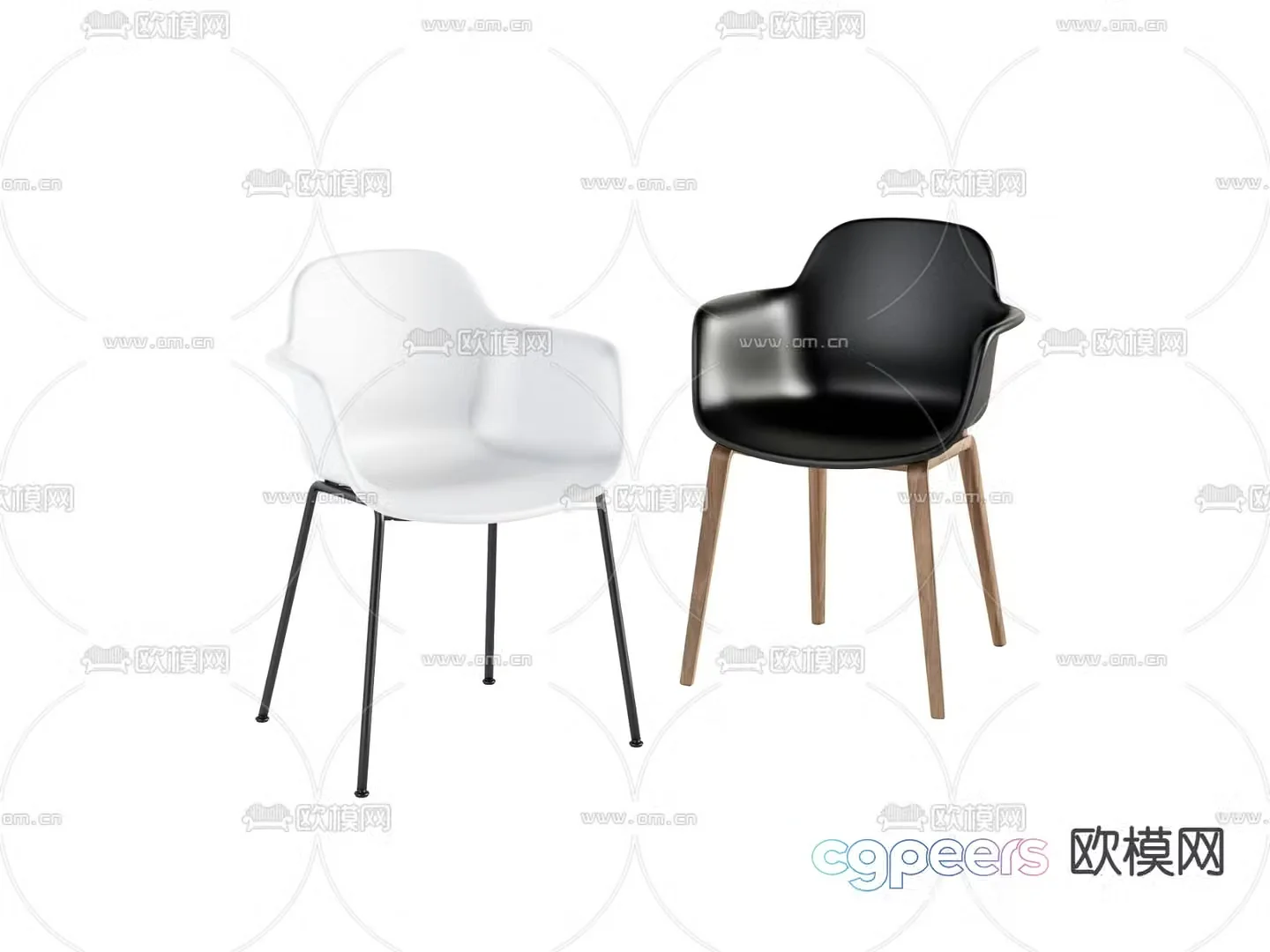 Modern chair leisure chair 3d model