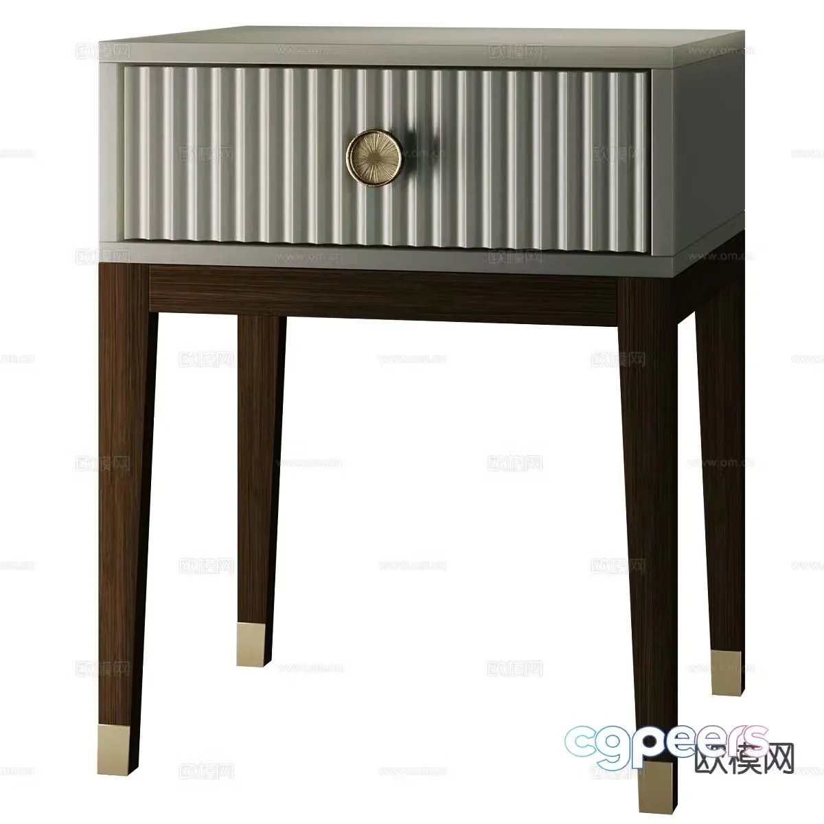 Modern bedside table 3d model