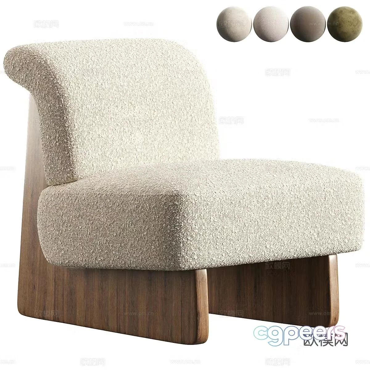 New Chinese Pronto leisure chair 3d model