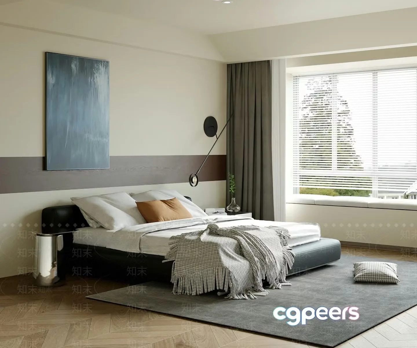Cozy Bedroom 3D Model – 181 – VRAY Render