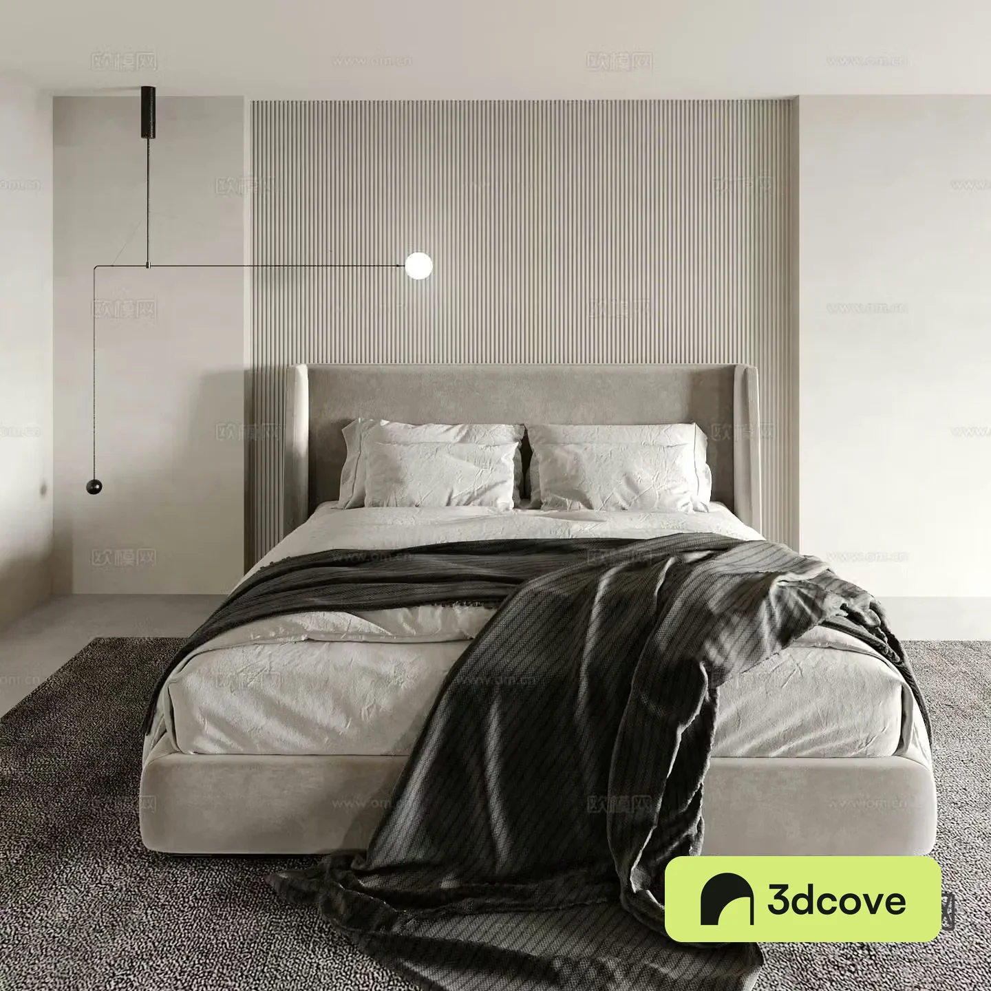 Modern double bed