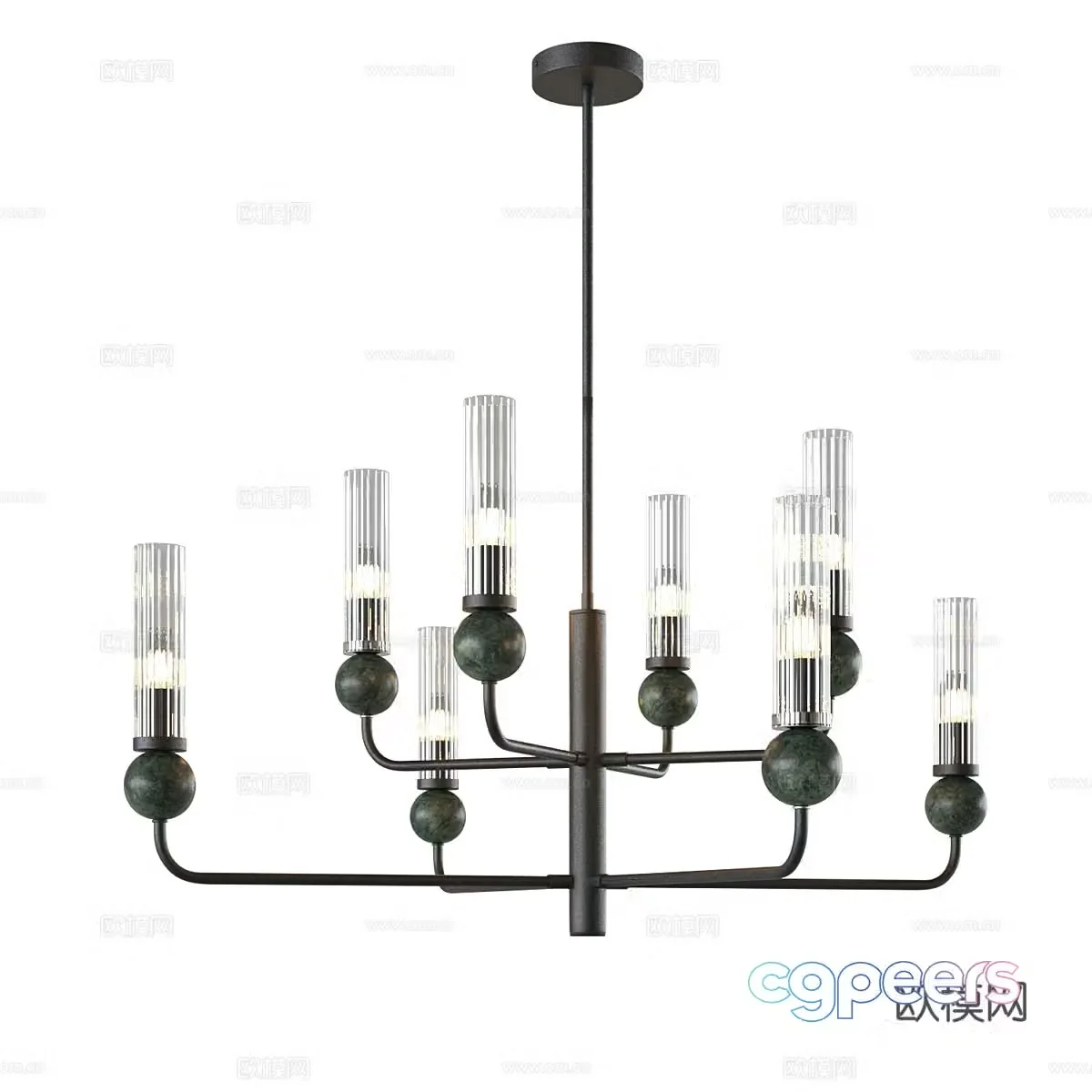 Modern simple chandeliers chandeliers simple chandeliers dining chandeliers living room chandeliers lamps 3D model