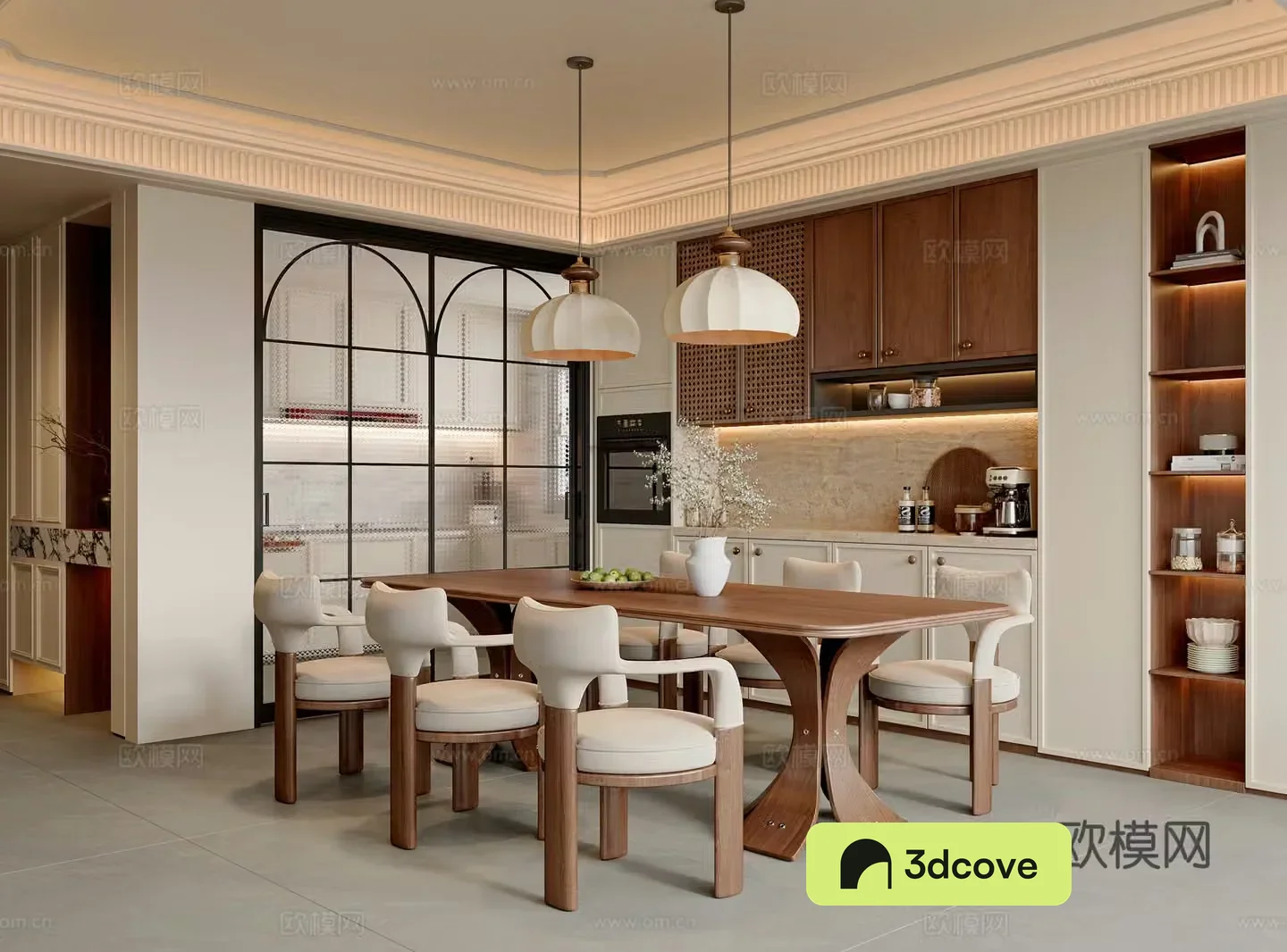 French medieval restaurant dining table and chair combination sideboard chandeliers restaurant accessories dining chairs