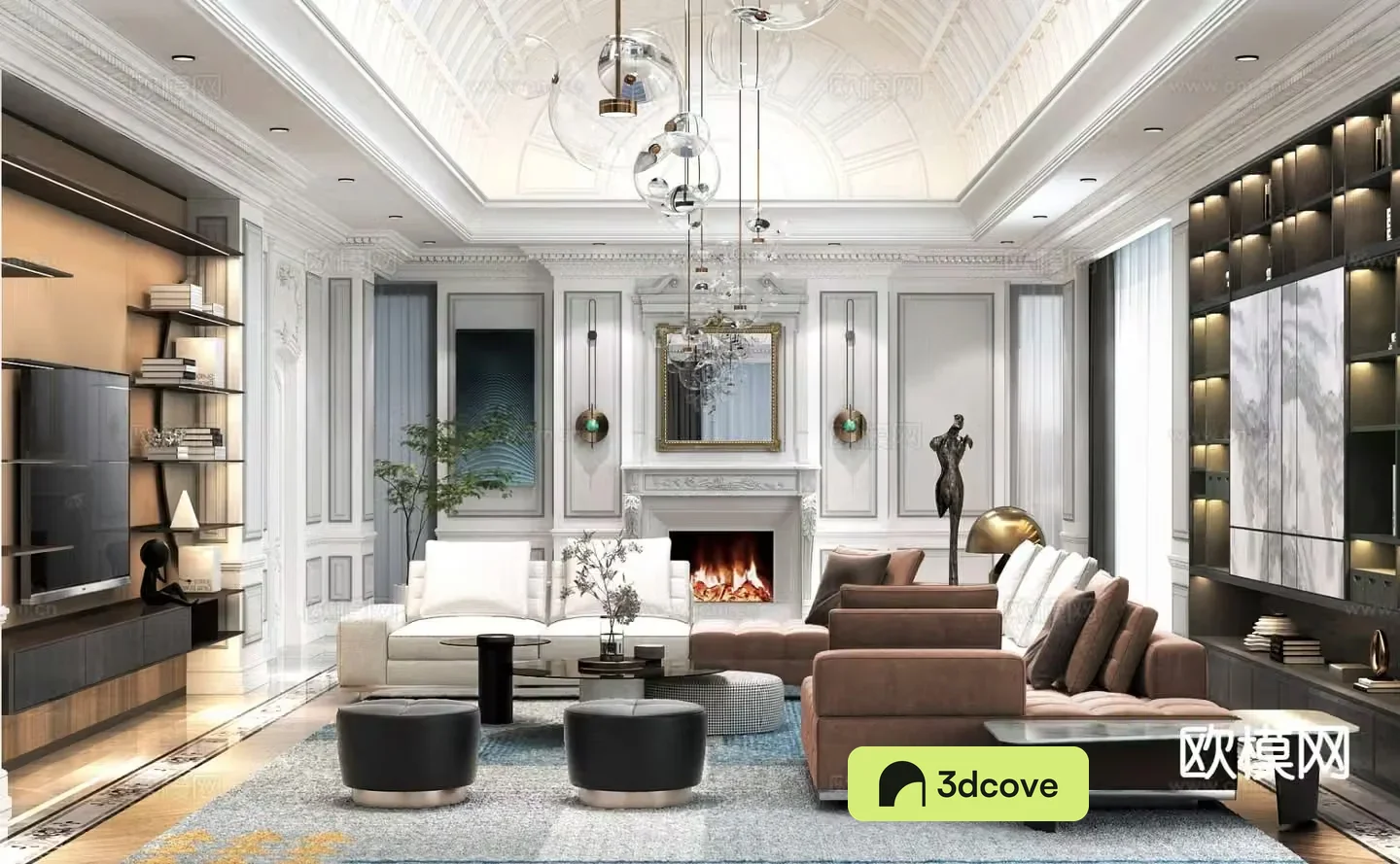 European style living room
