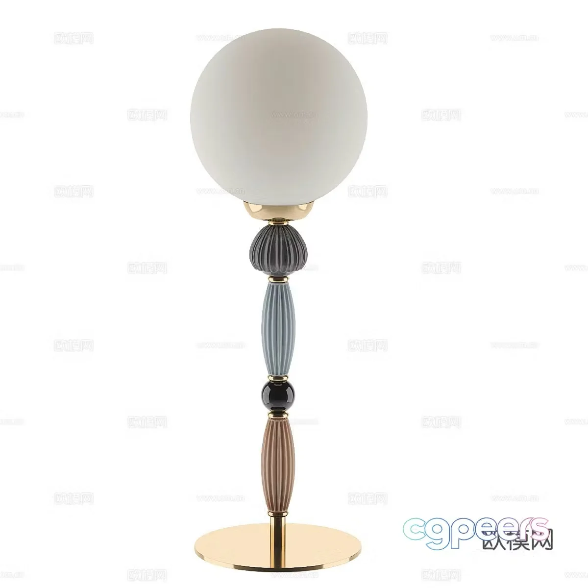 Table lamp Luo floor lamp 3d model