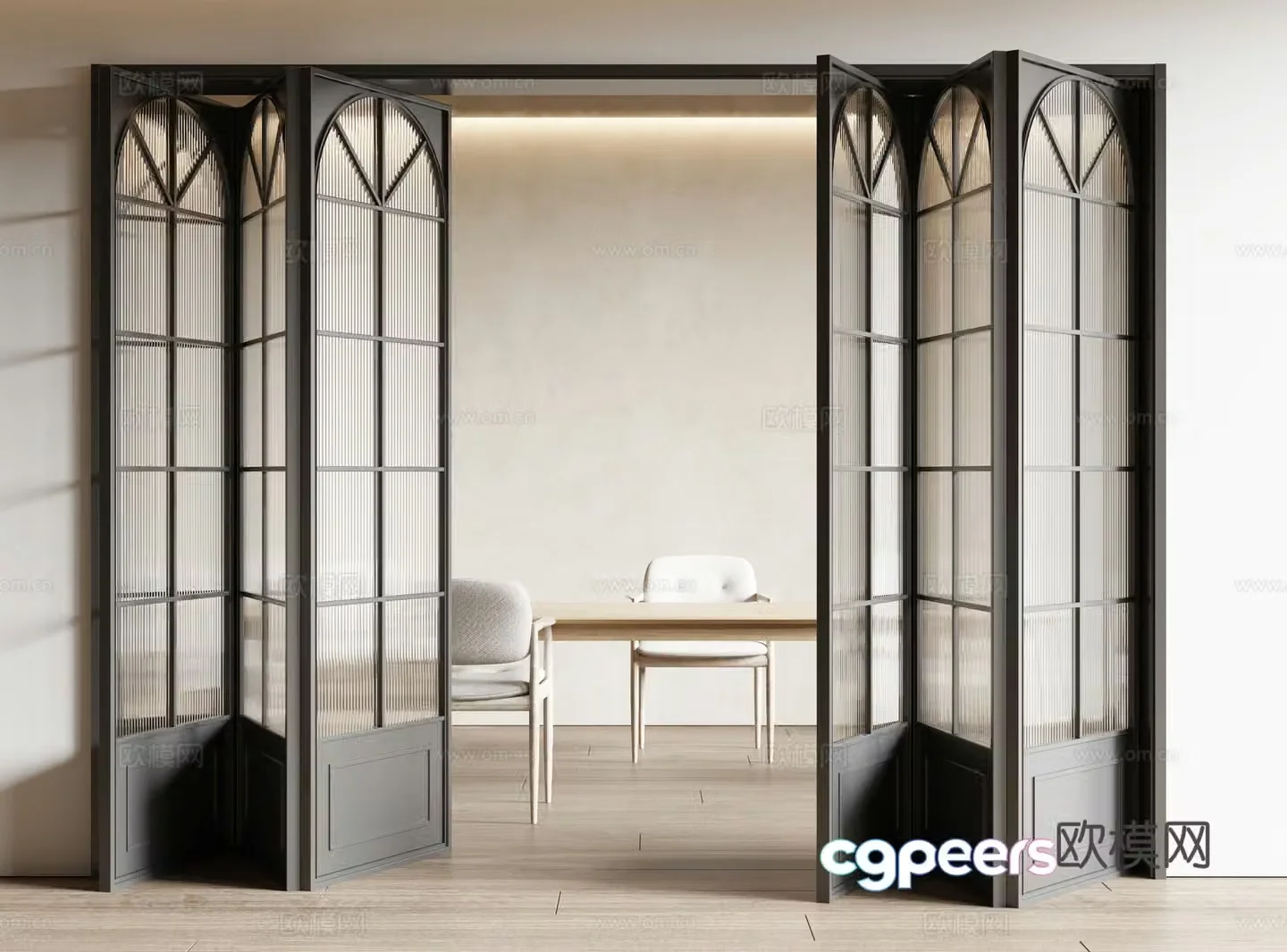 French folding door 3D model