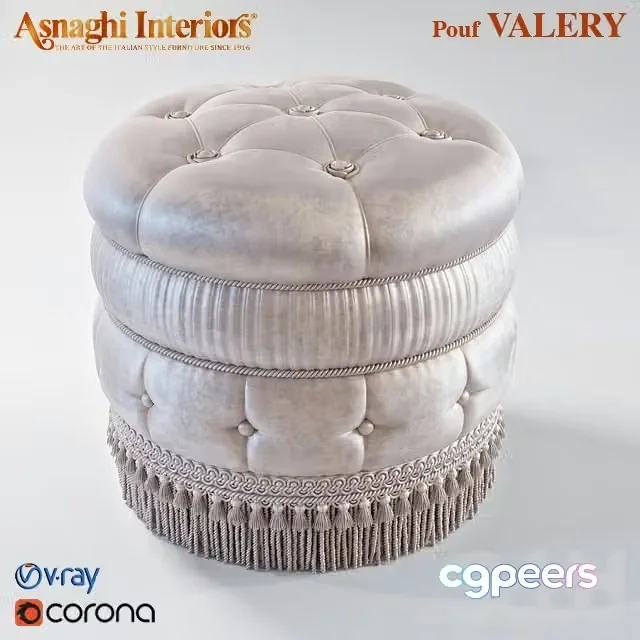 3ds Max Free – ASNAGHI POUF VALERY