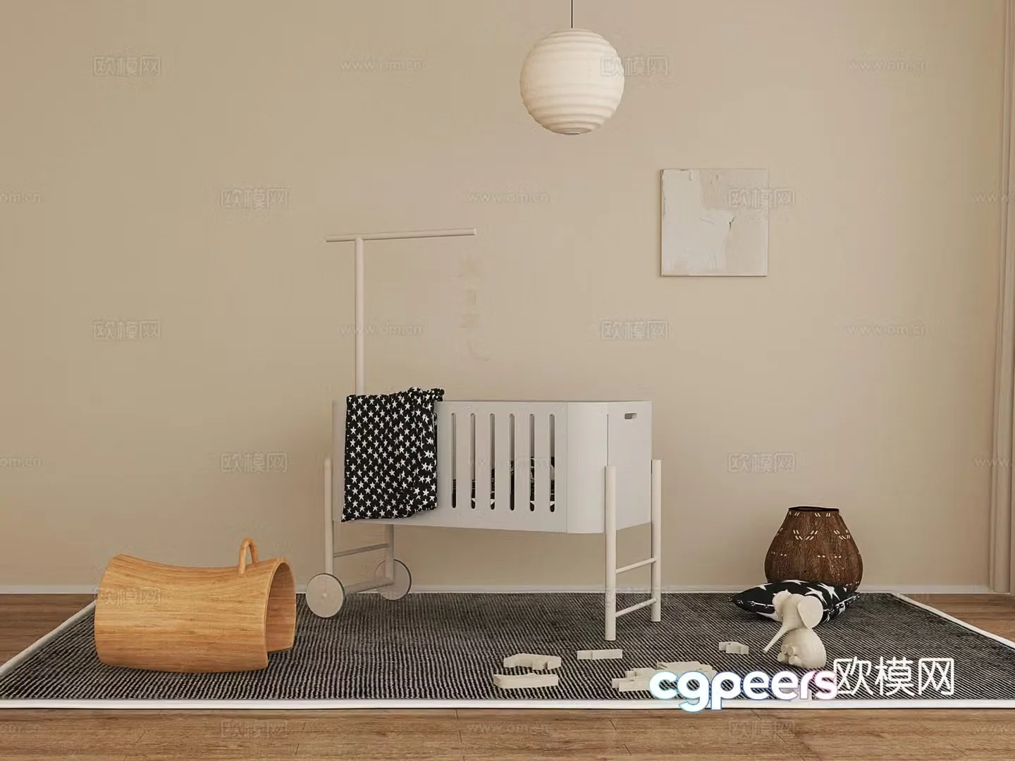 Furniture Crib 3d model