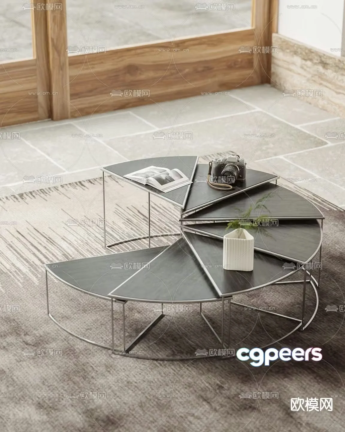 Special-shaped coffee table 3D model