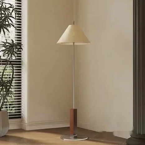A Tall Lamp With A White Shade 3D Model – 11087 – VRAY Render