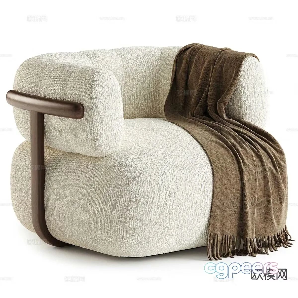 Doss Italian lounge chair 3d model