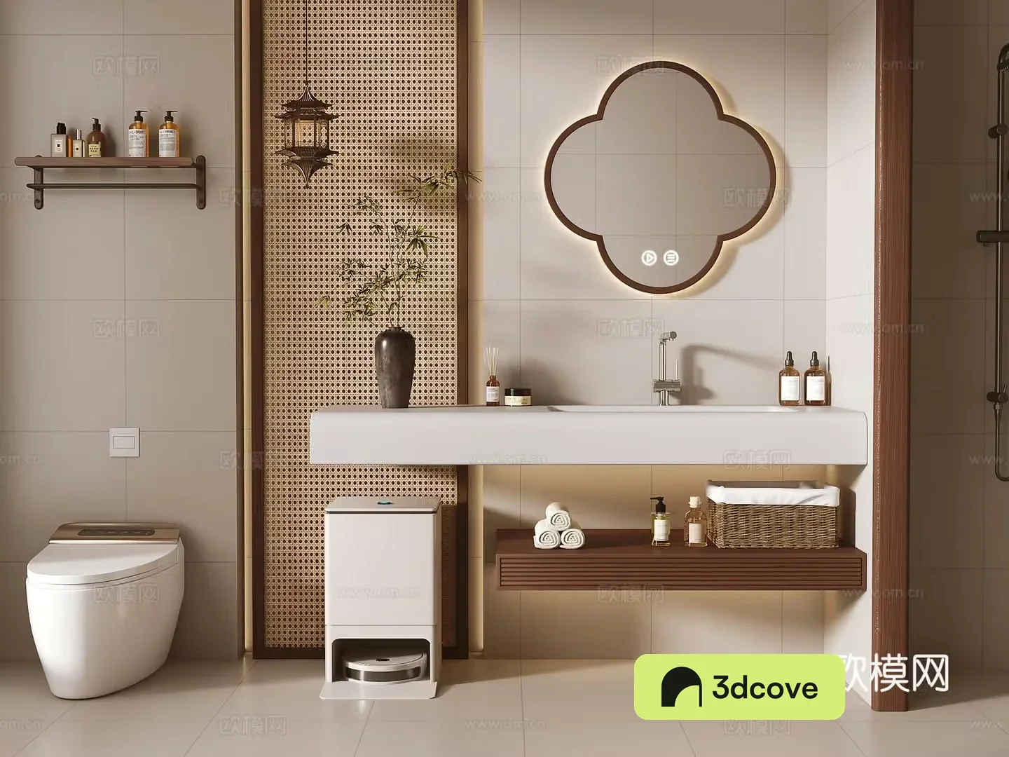 Wasabi wind bathroom cabinet bathroom 3D model