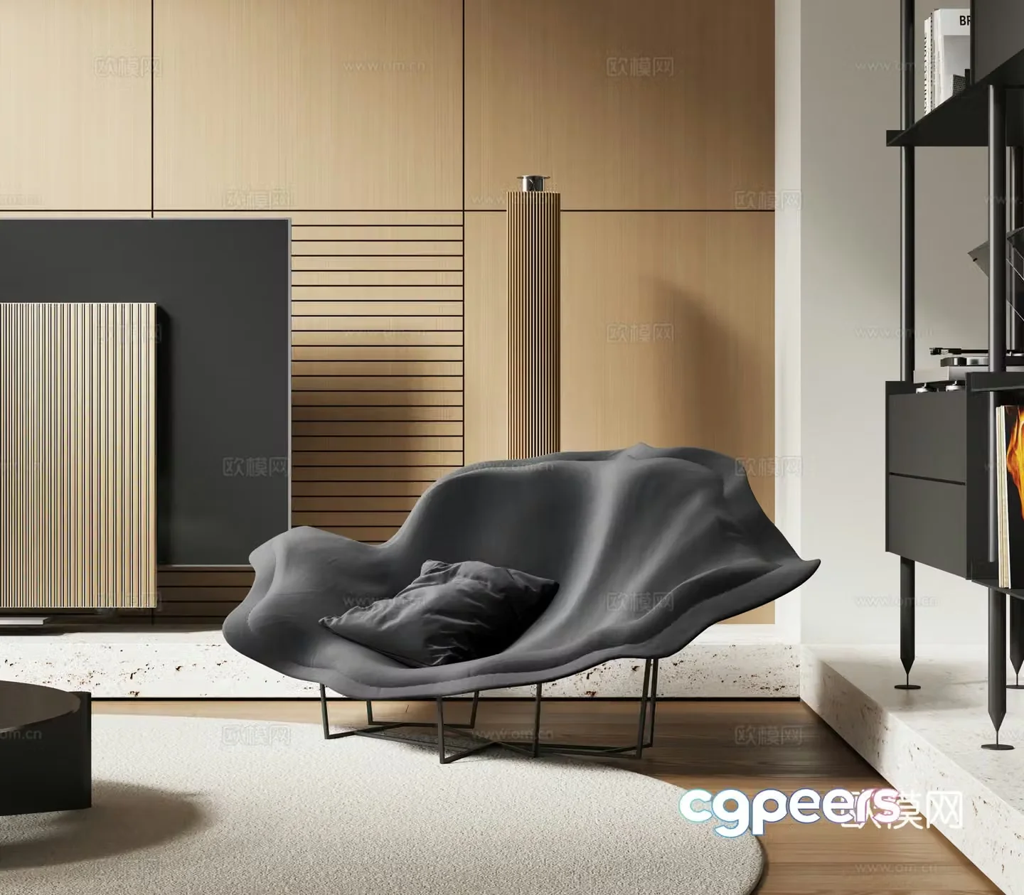 Modern leisure chair 3d model