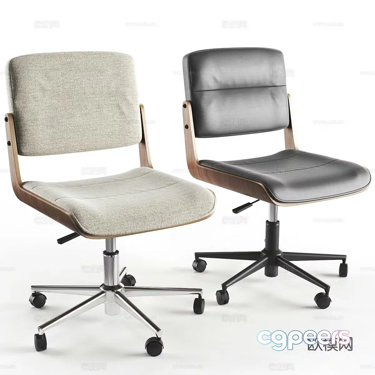 Modern Italian Mikel La Redoute Office Chair 3D Model