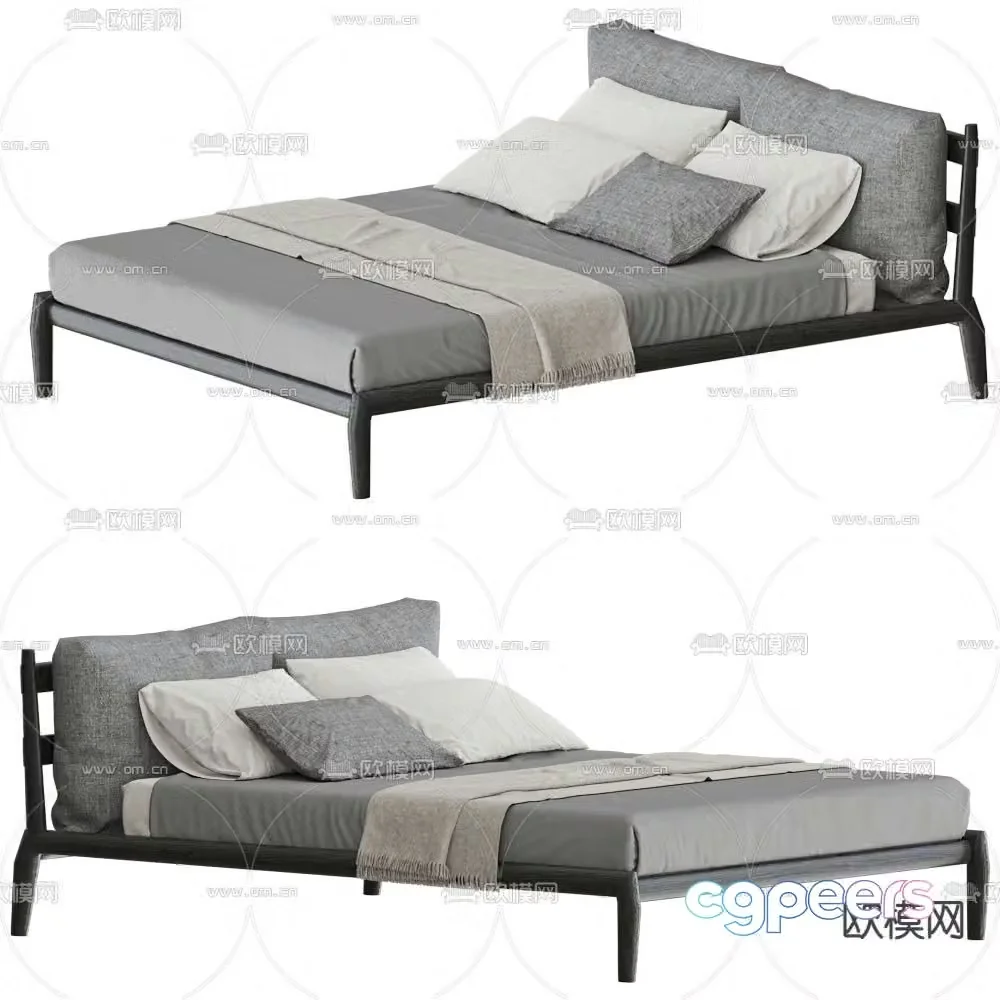 MisuraEmme double bed 3d model
