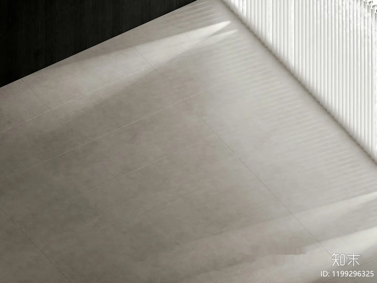 A White Floor With A Shadow 3D Model – 14592 – VRAY Render