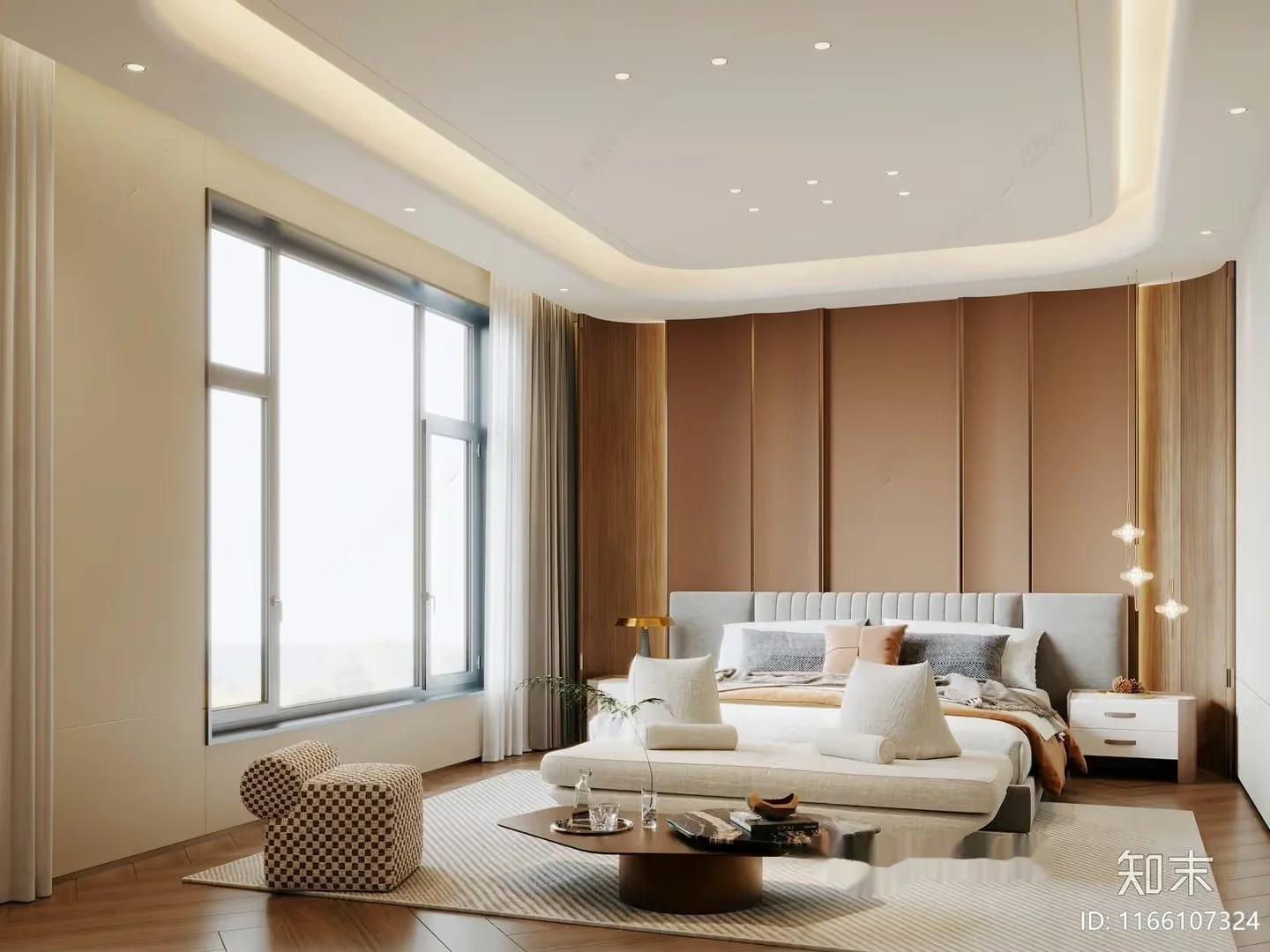 Modern Bedroom Decor 3D Model – 12249 – VRAY Render