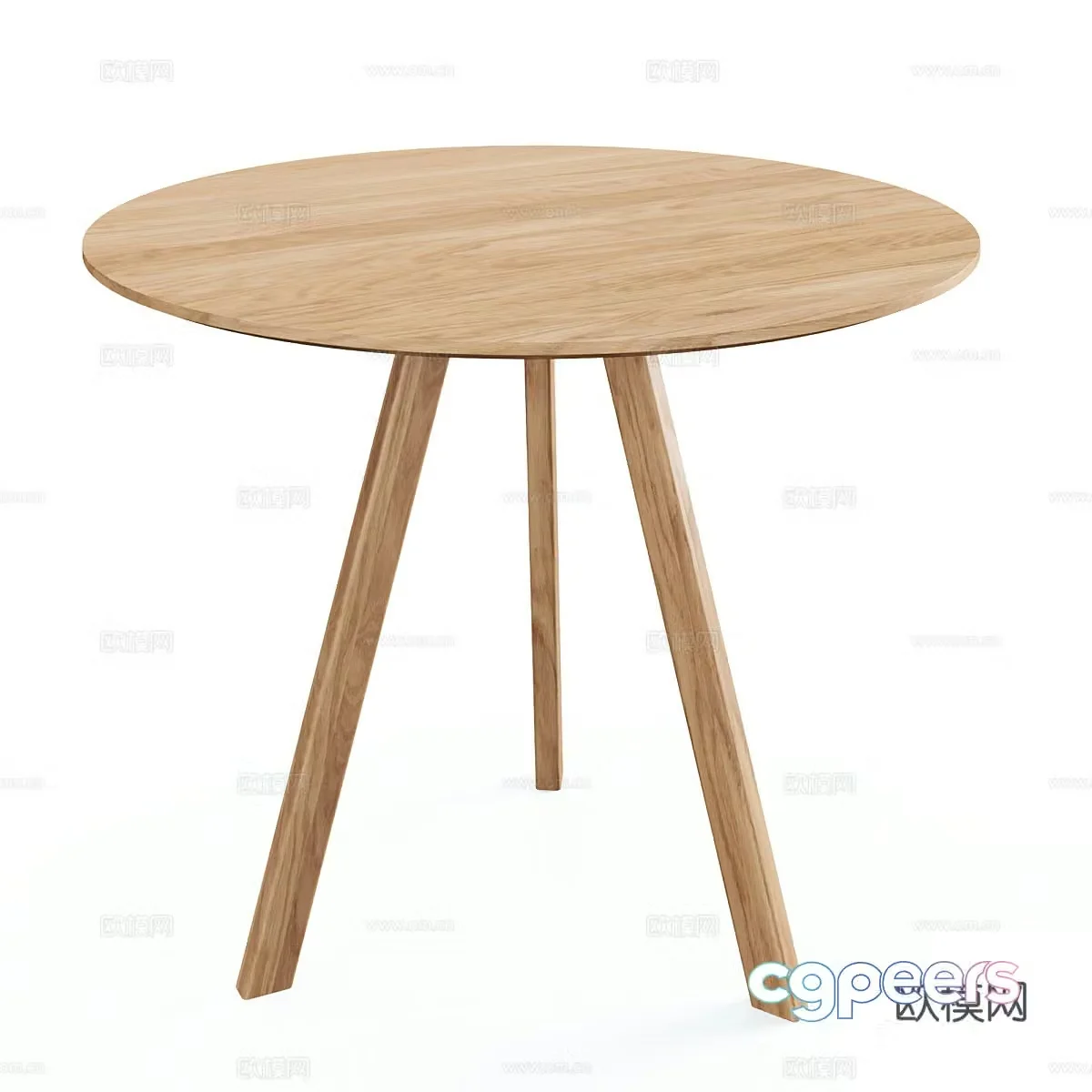 Nordic simple coffee table wooden coffee table 3d model