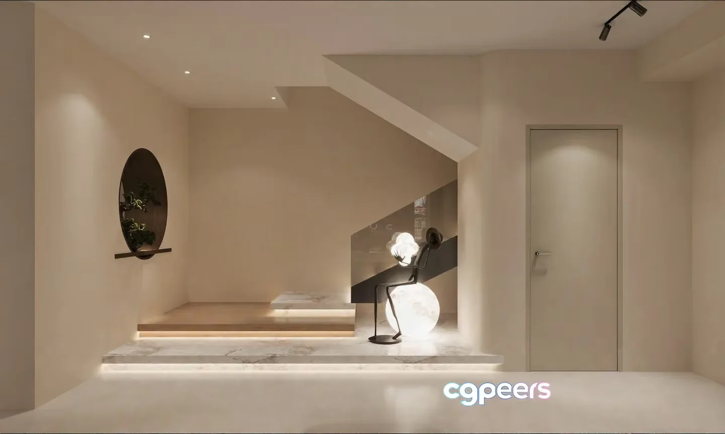 Modern Minimalist Interior 3D Model – 18413 – VRAY Render