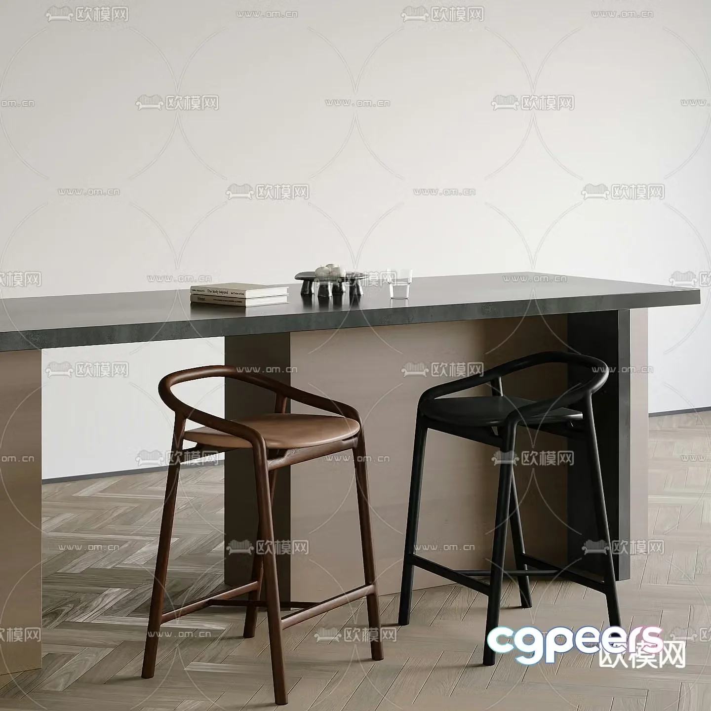 bar stool bar stool high stool 3d model