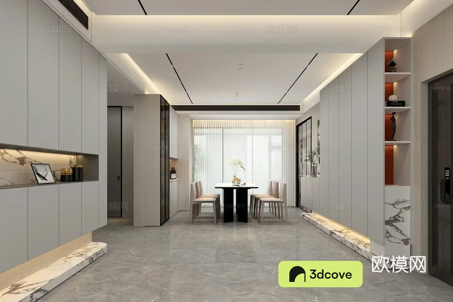 Modern restaurant wine cabinet decorative cabinet