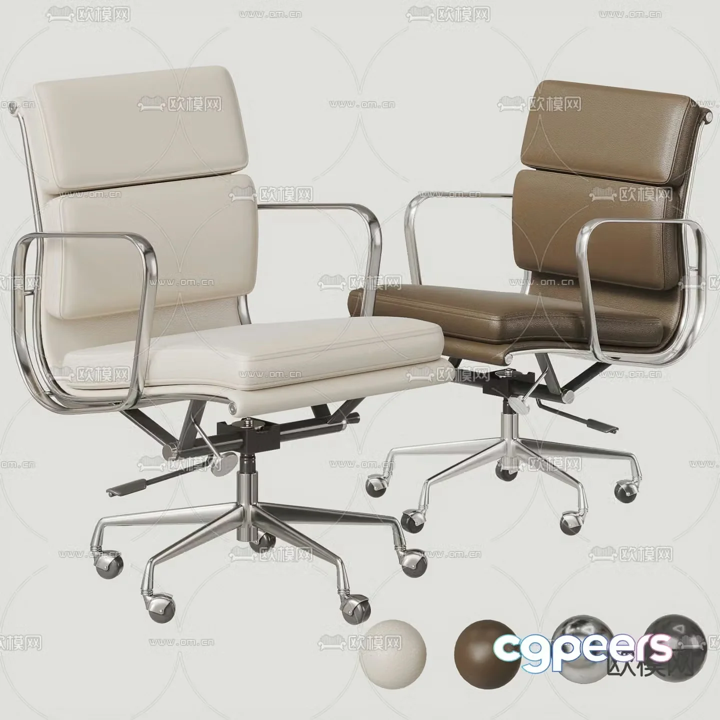Staff chair office chair executive chair 3d model