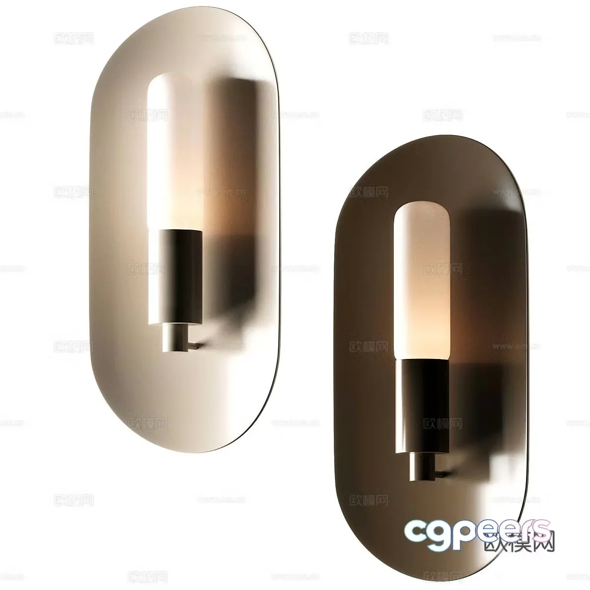 New Chinese style light luxury decorative wall light 3D model