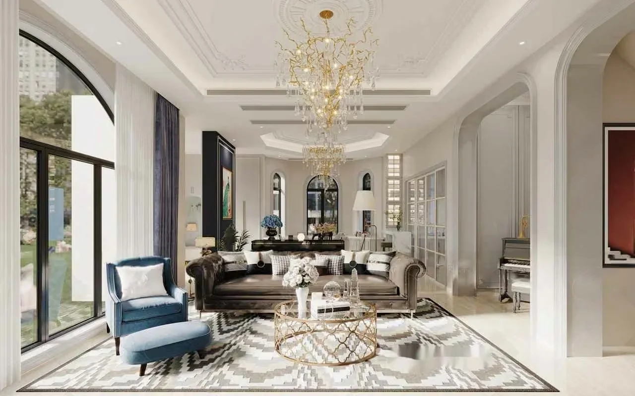 Modern Living Room 3D Model – 5462 – VRAY Render
