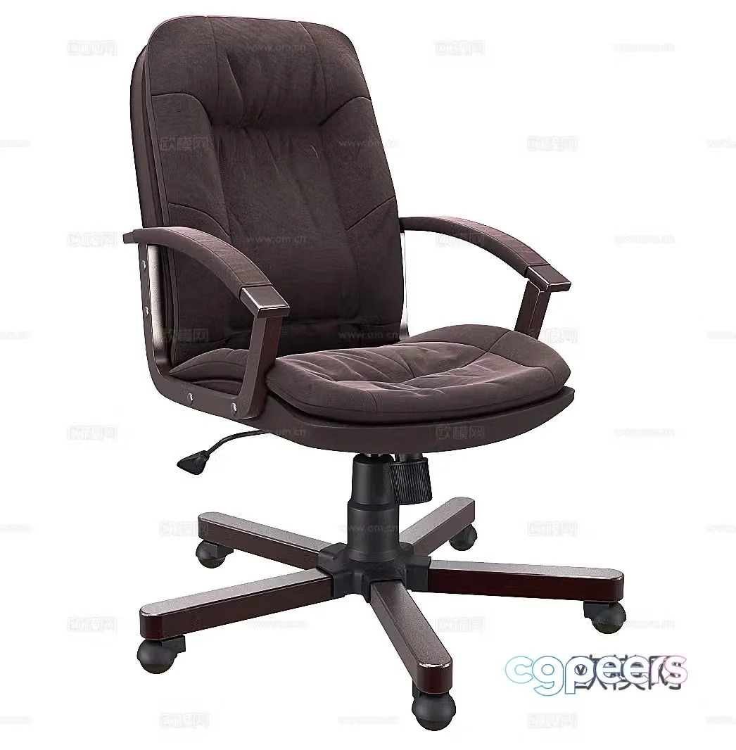 Fabric office chair leisure chair work chair employee chair staff chair e-sports chair pulley rotating 3d model