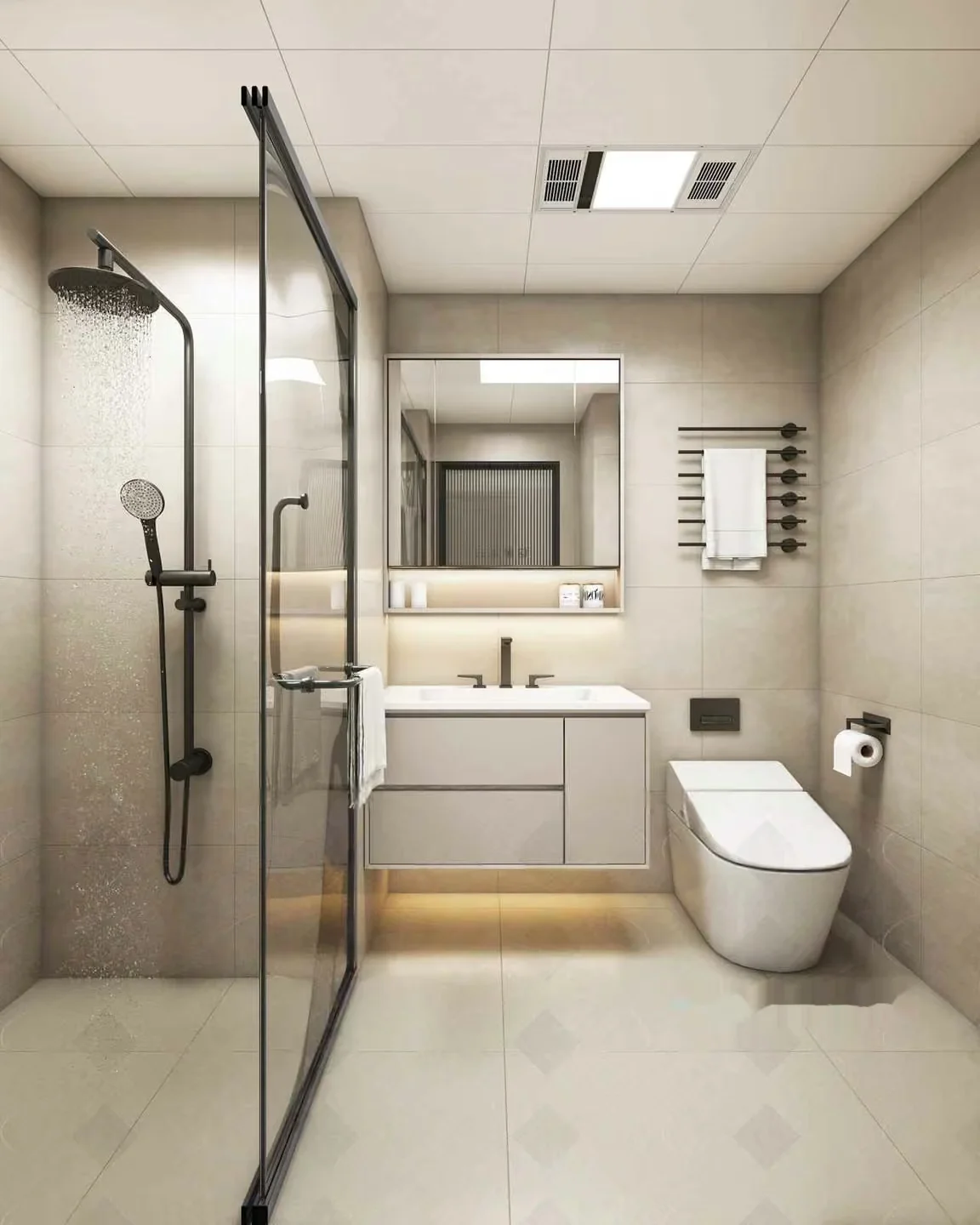 Modern Bathroom Design 3D Model – 10262 – VRAY Render