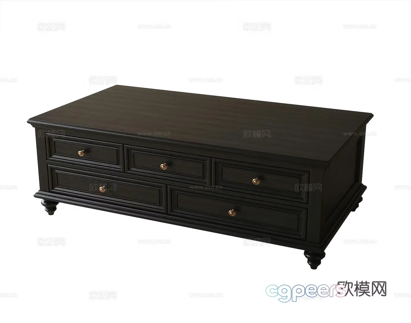 French coffee table 3D model