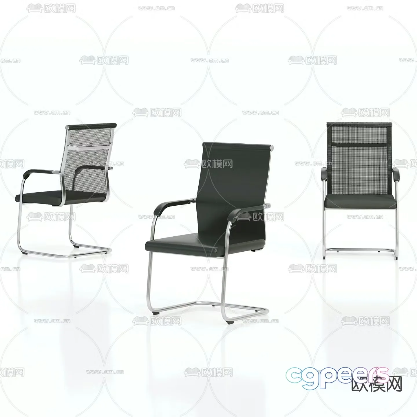 Office chair staff chair shift chair 3d model