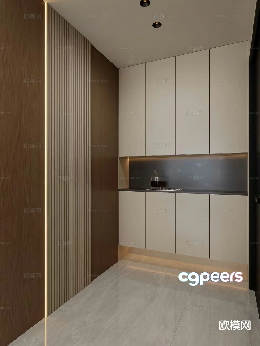 Modern shoe cabinet simple shoe cabinet 3d model