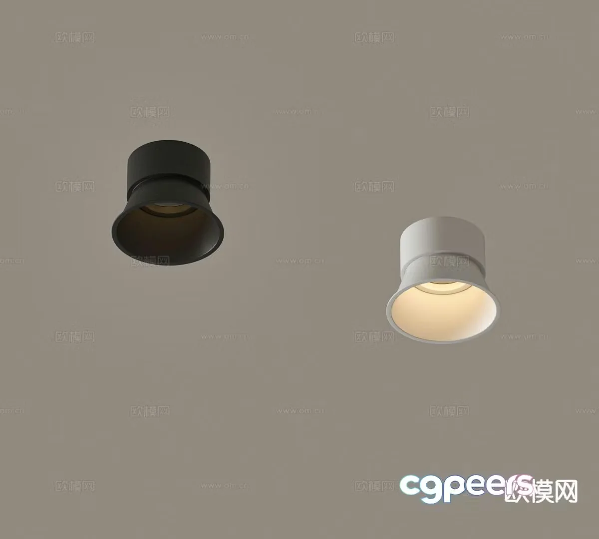 Surface mounted downlight spotlight magnetic light 3D model