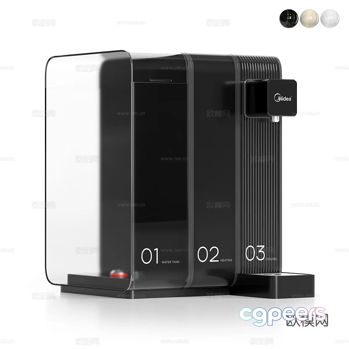 Modern Water Heater 3D Model – 2502 – CORONA Render