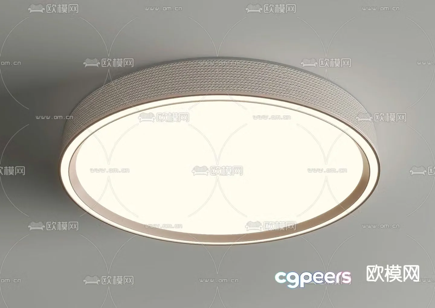 Round ceiling lamp bedroom lamp 3d model