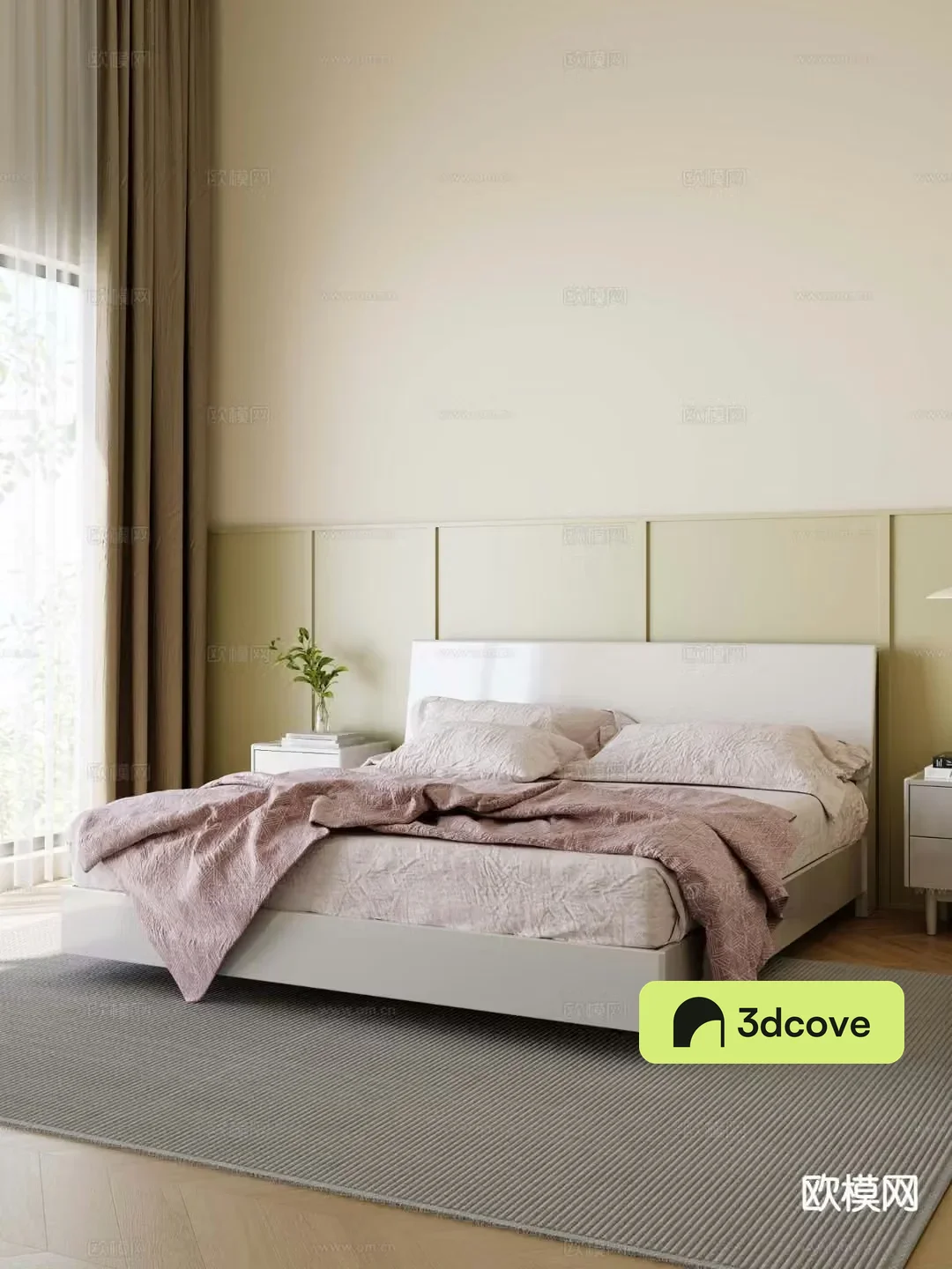 Modern double bed