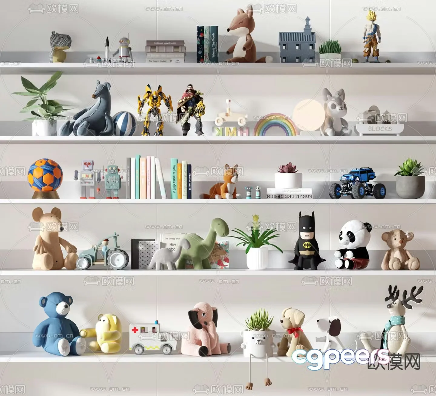 Children’s toys plush toys 3d model