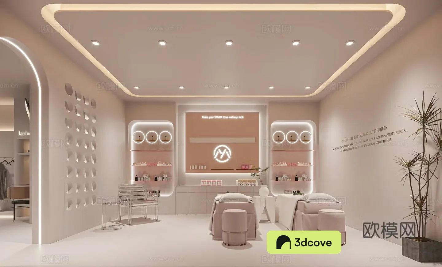 Modern beauty room